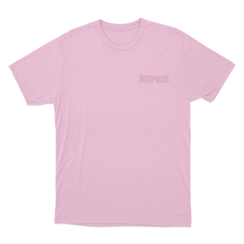 Dispose Unisex T Shirt Pink Dispose Unisex T Shirt Pink