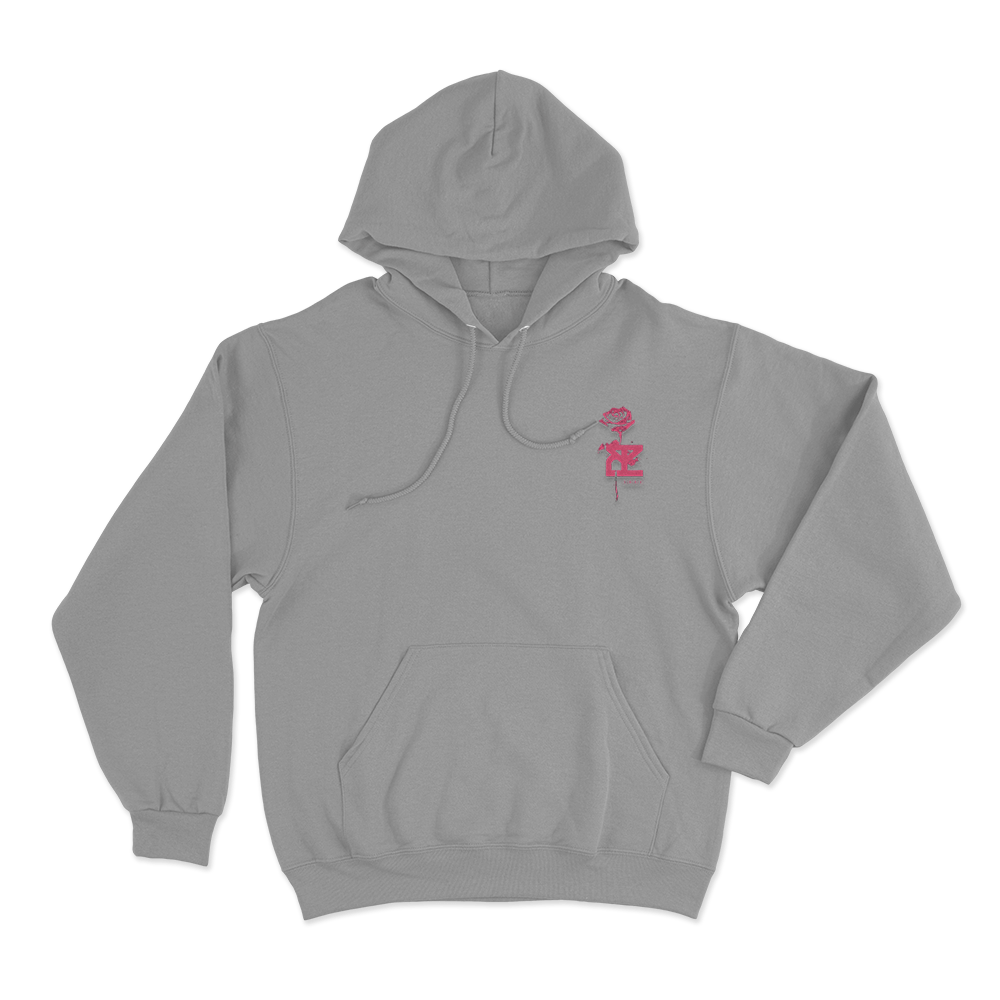 TPY Dark Rose Unisex Hoodie Grey TPY Dark Rose Unisex Hoodie Grey