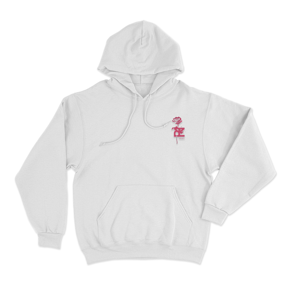 TPY Dark Rose Unisex Hoodie White TPY Dark Rose Unisex Hoodie White