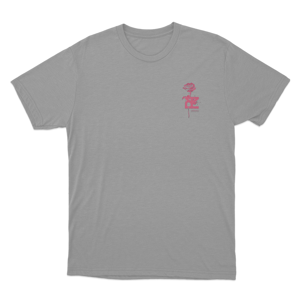 TPY Dark Rose Unisex T Shirt Grey TPY Dark Rose Unisex T Shirt Grey
